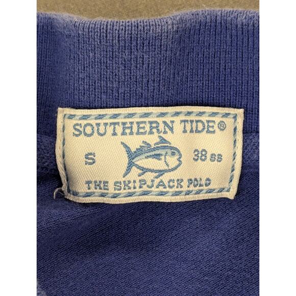 Florida Gators Southern Tide Polo Shirt Small Men Skipjack UFL Blue Sleeve Logo - Picture 3 of 10